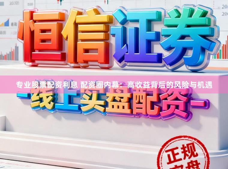 专业股票配资利息 配资圈内幕:高收益背后的风险与机遇